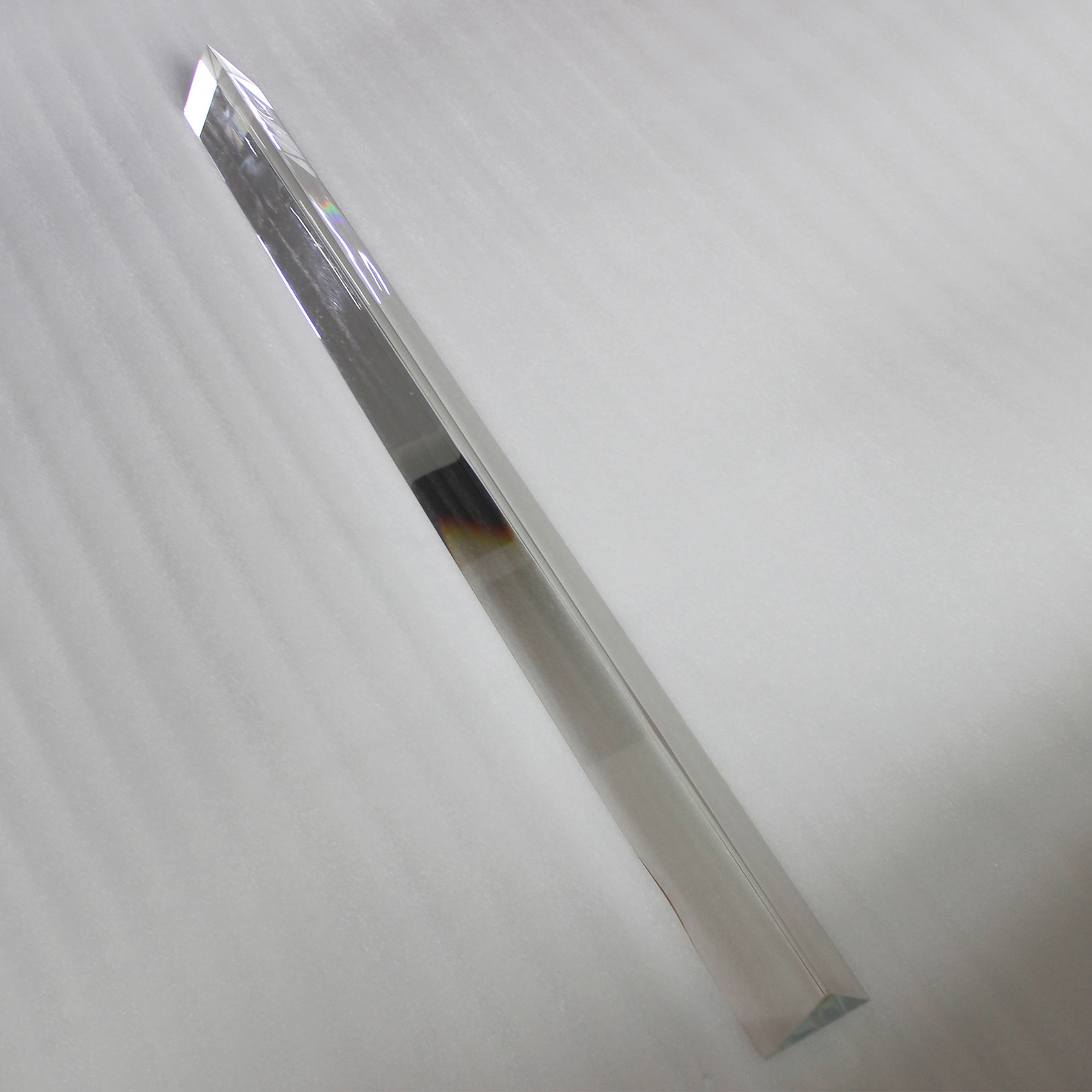 Popular Wholesale Optical Crystal Glass Equilateral 1400mm Large Triangular Prism
