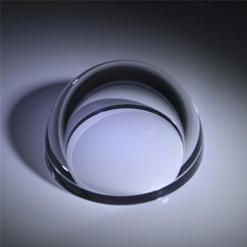 K9 glass half dome lens in stock with 101mm