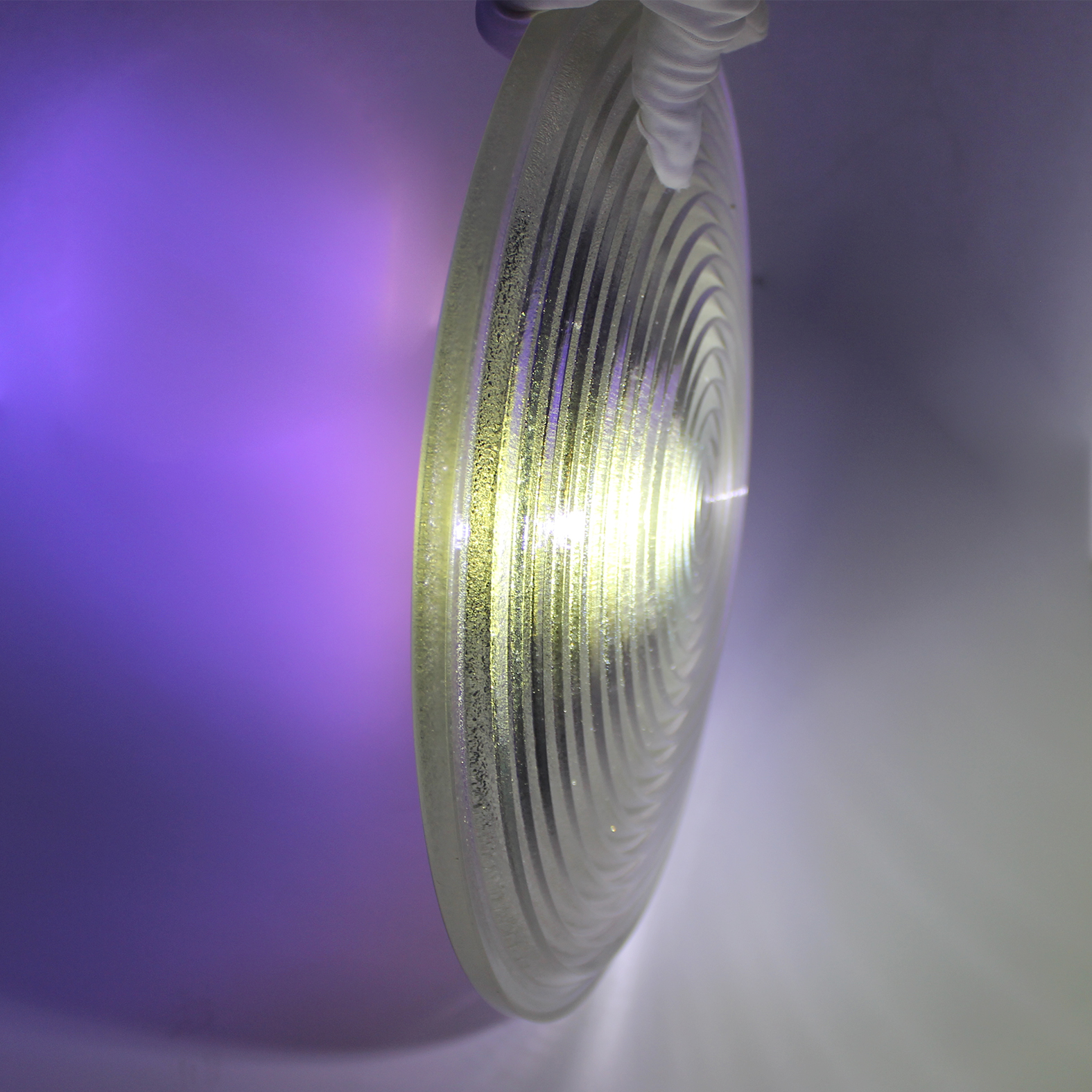 Wholesale High Quality Focal Length 250mm Glass Spiral Fresnel Lens