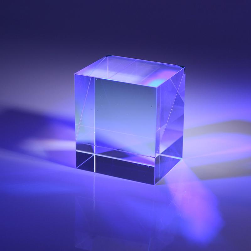 Optical Beamsplitter Cube Glued Prisms