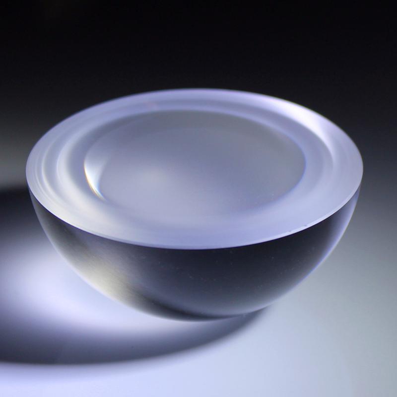 Sapphire and Ruby Half-Ball lenses for fiber communication