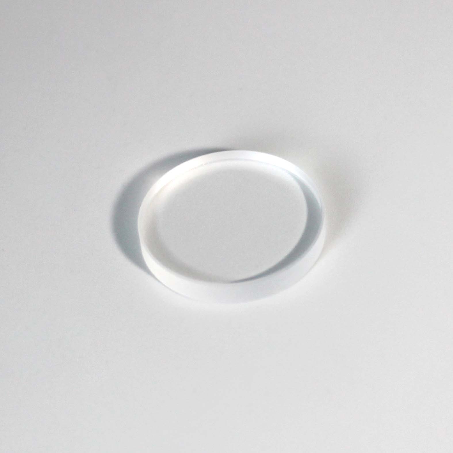 Highly Transparent Clear Round UV Quartz Glass Sheet JGS1 Optical Window