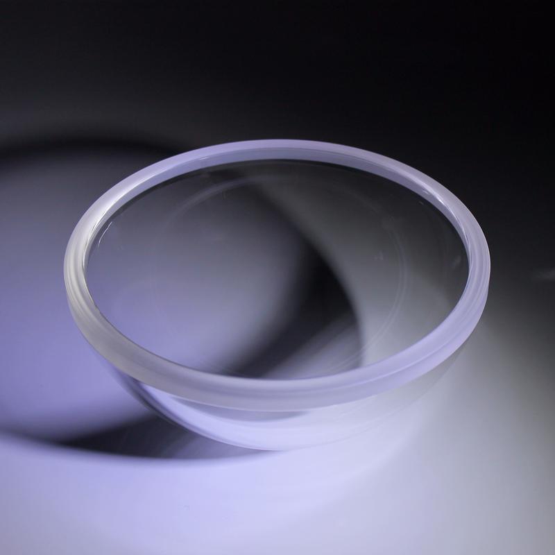 Diameter 127mm Dome Lens with Grinded Edge | VY Optoelectronics Co.,Ltd.