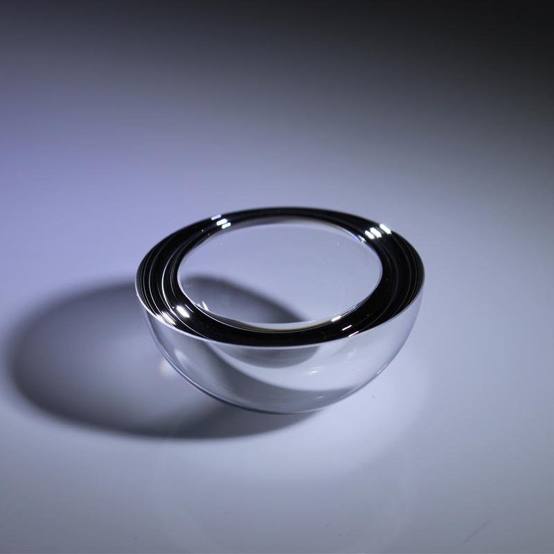 Outer diameter 32mm glass half dome lens in stock