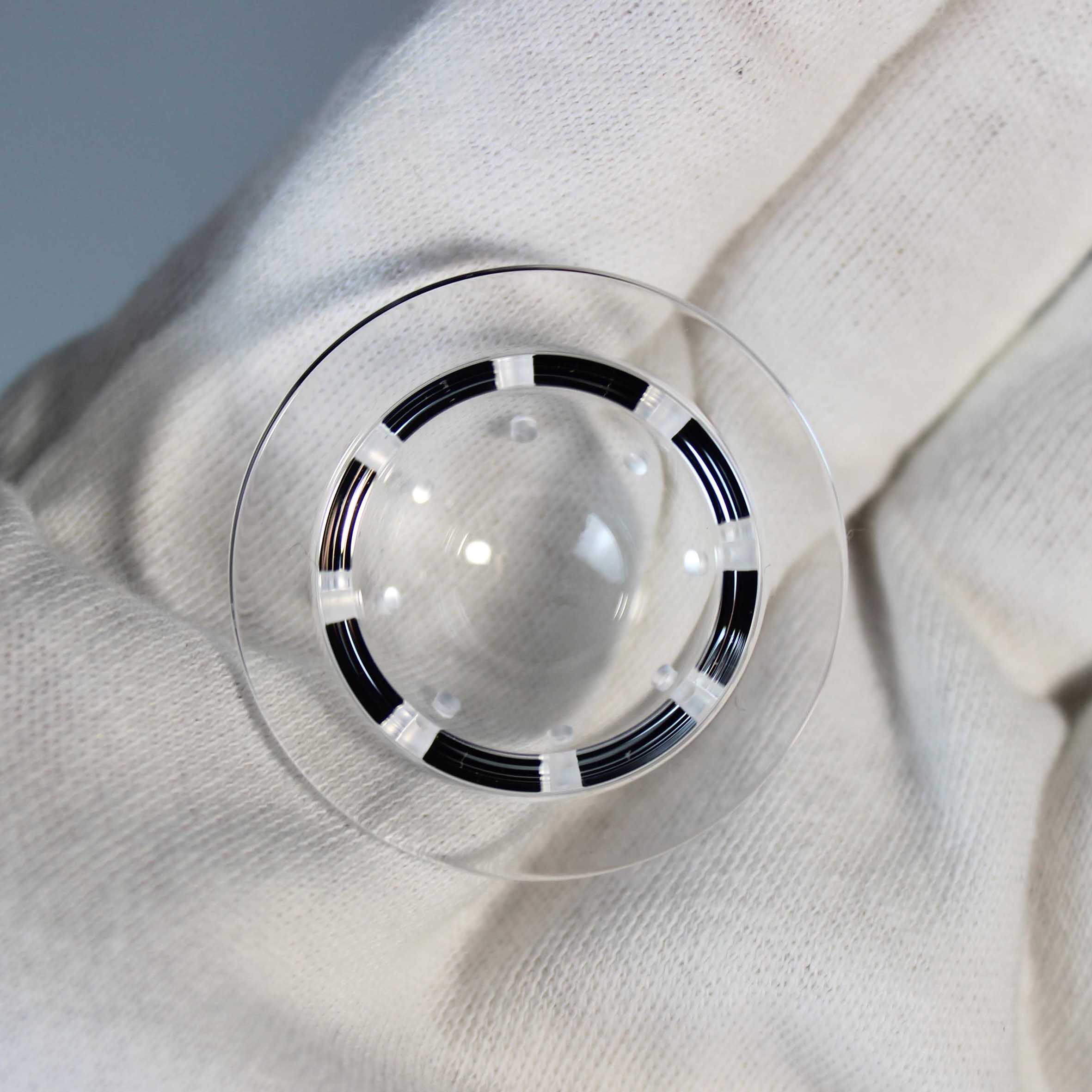 Wholesale price custom fused silica optical dome lens with holes