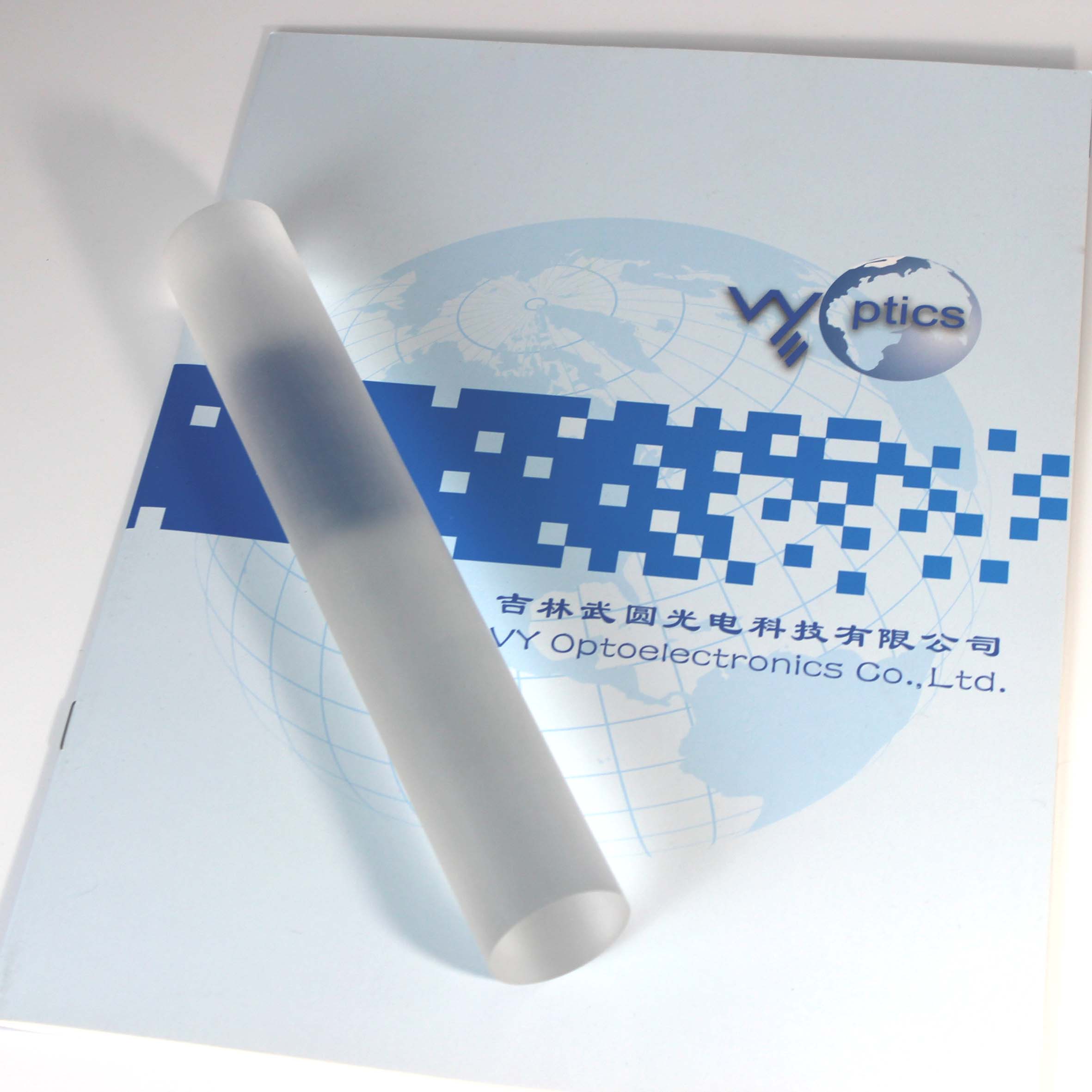 China Manufacturer Customize 200mm Crystal Cylindrical Rod Lens