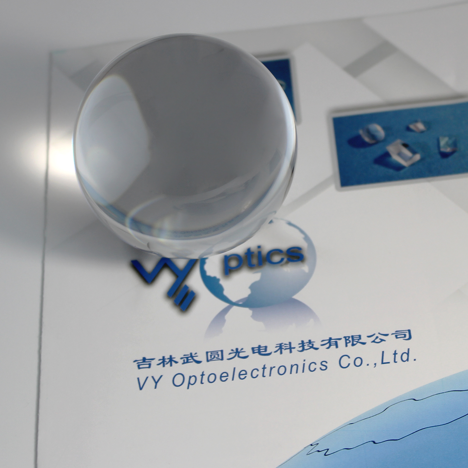 Optical Glass 50mm Custom Ball Lenses K9 JGS1 Sapphire H-Zlaf92 for Fiber