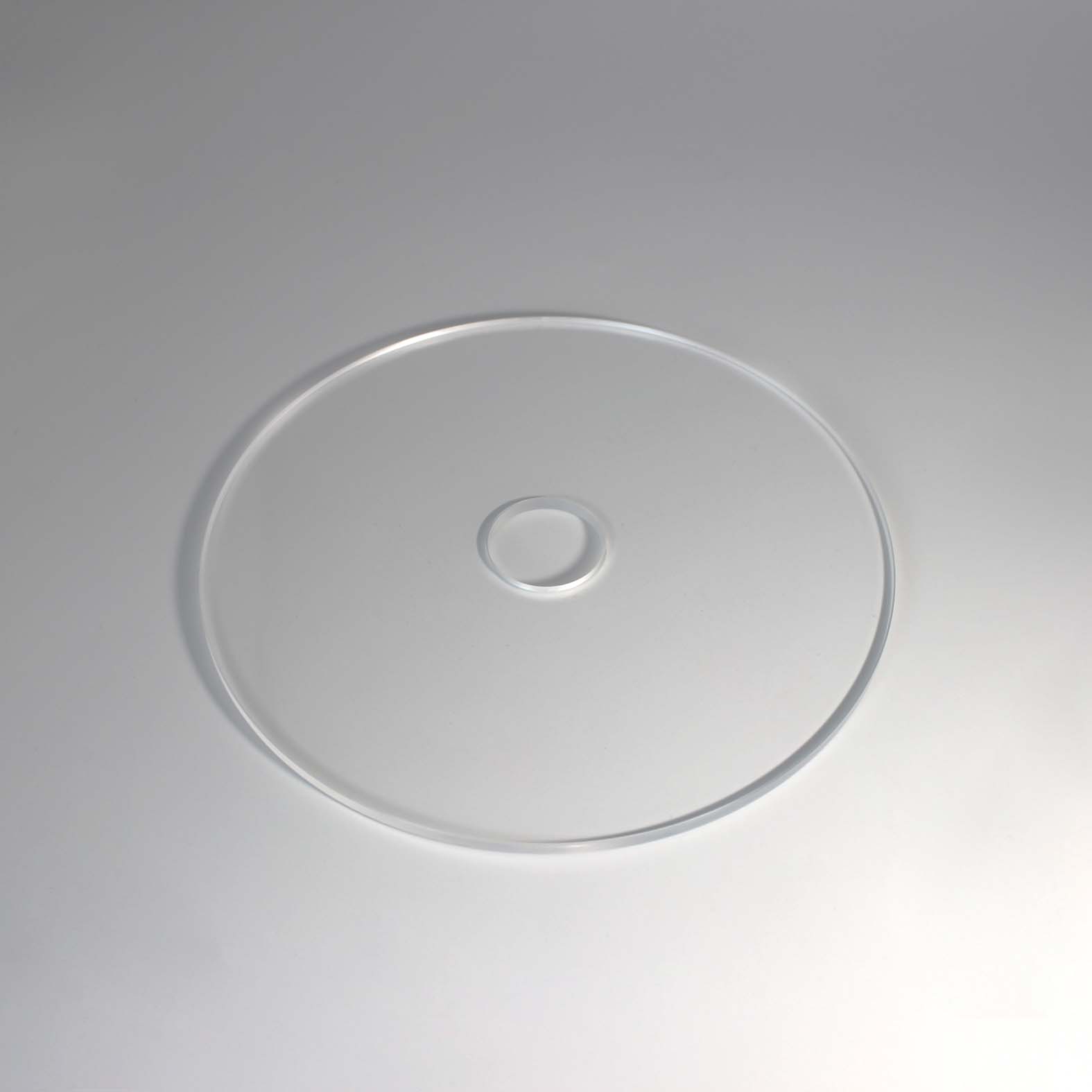 Optical Glass Custom Hole Polished High Quality Round CaF2 Crystal Window