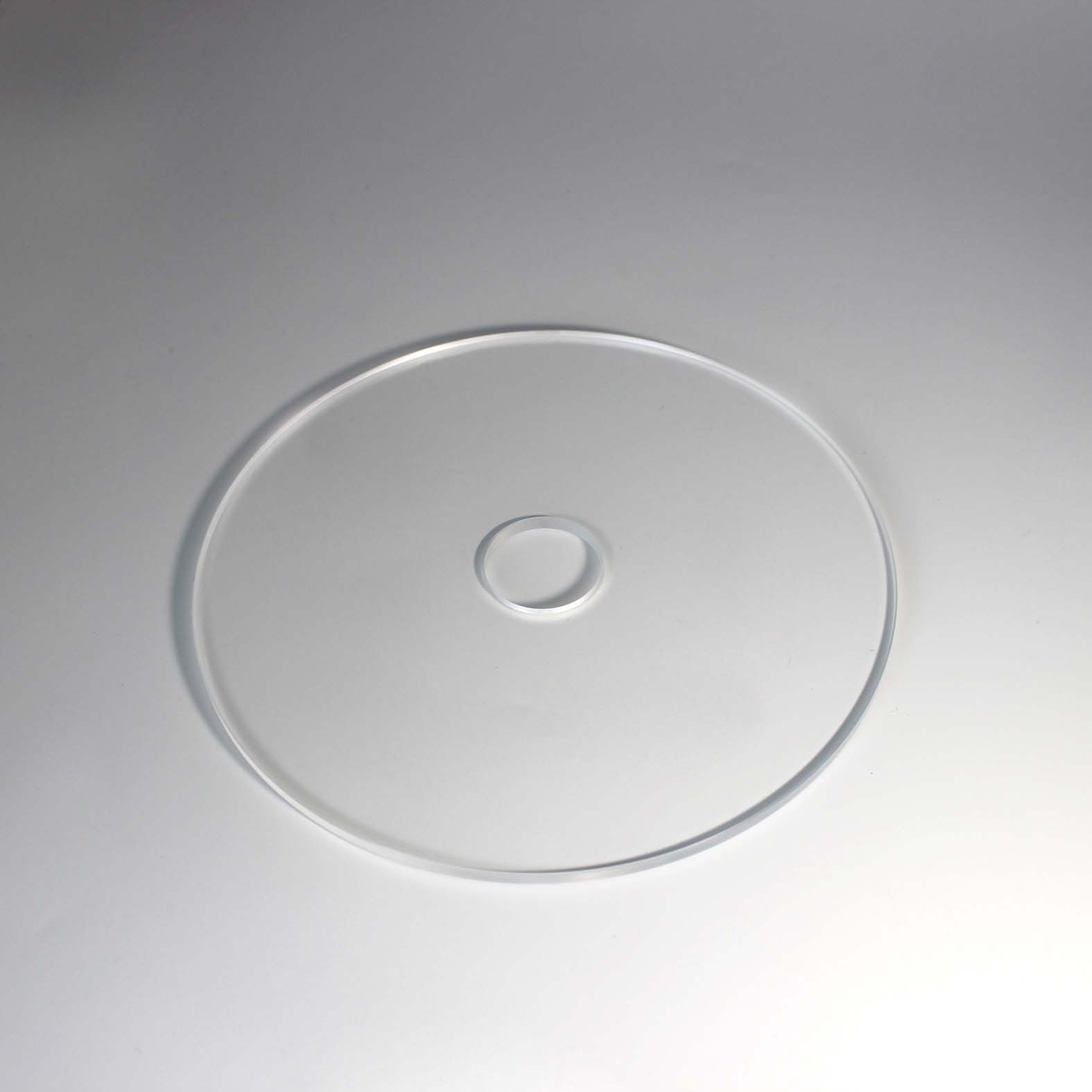 Optical Glass Custom Hole Polished High Quality Round CaF2 Crystal Window