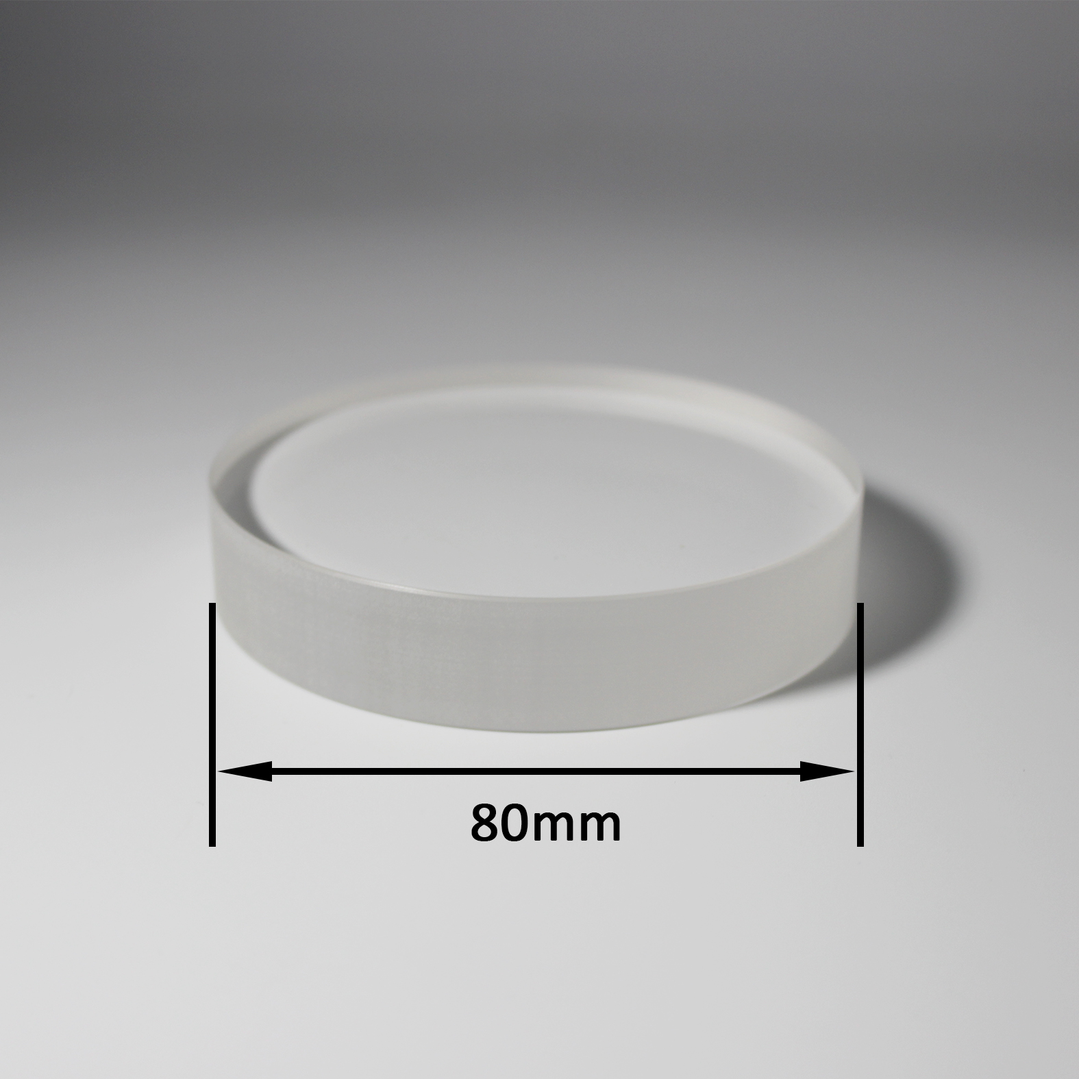 Customized Diameter 80mm Optical Glass Polished Sapphire Window