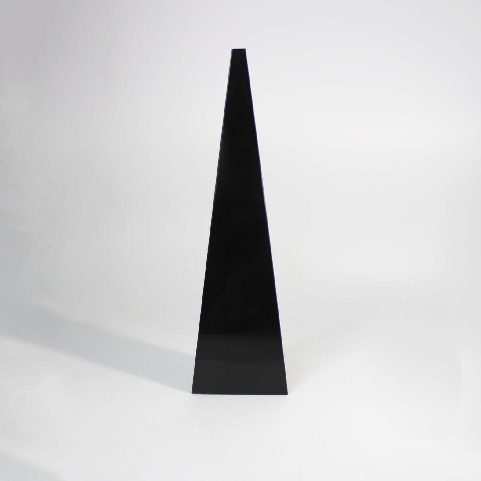 High Quality Glass Material Black Paint Truncated Triangular Pyramid Prism