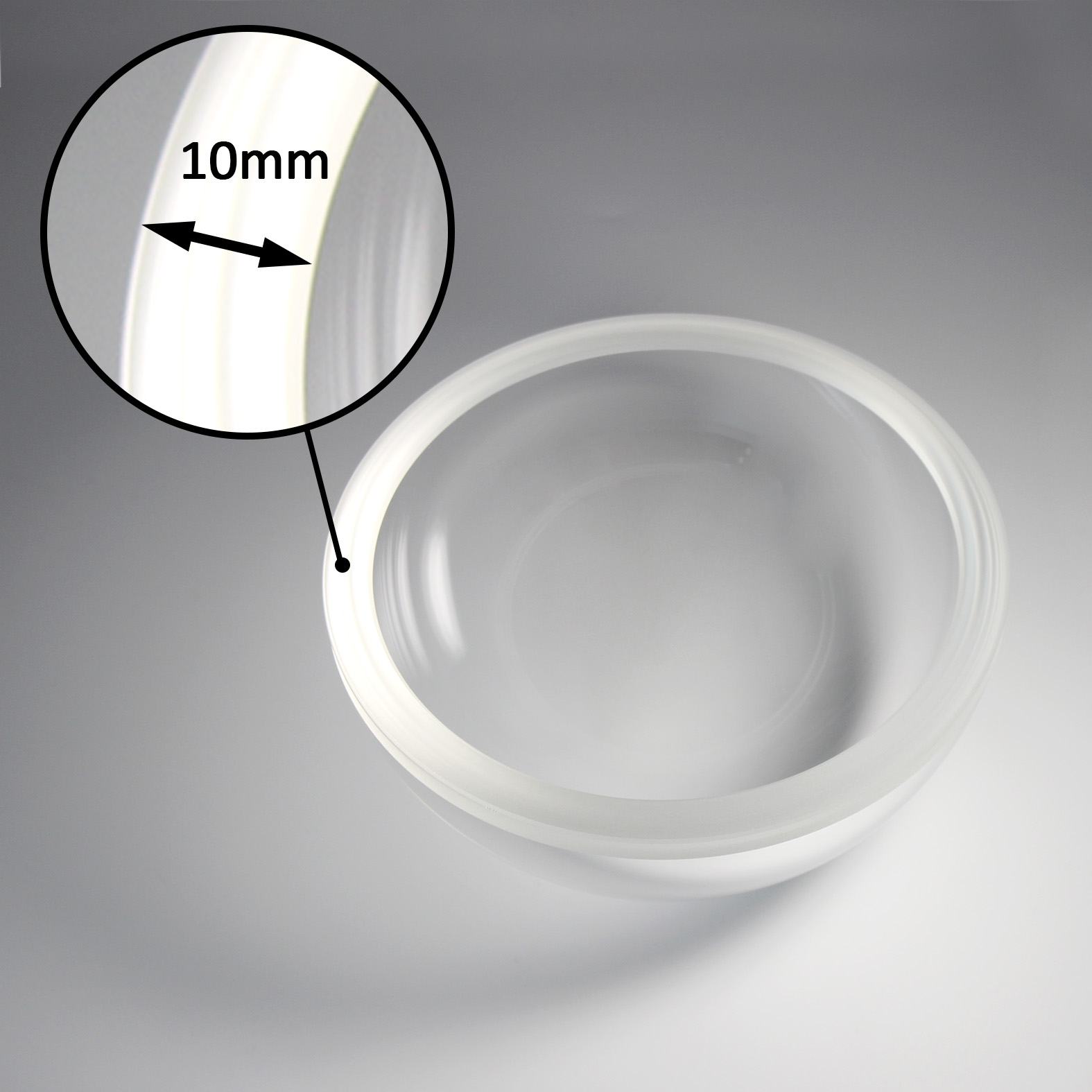 Optical Spherical Dome Lens Glass K9 Bk7 Round Dome Cover