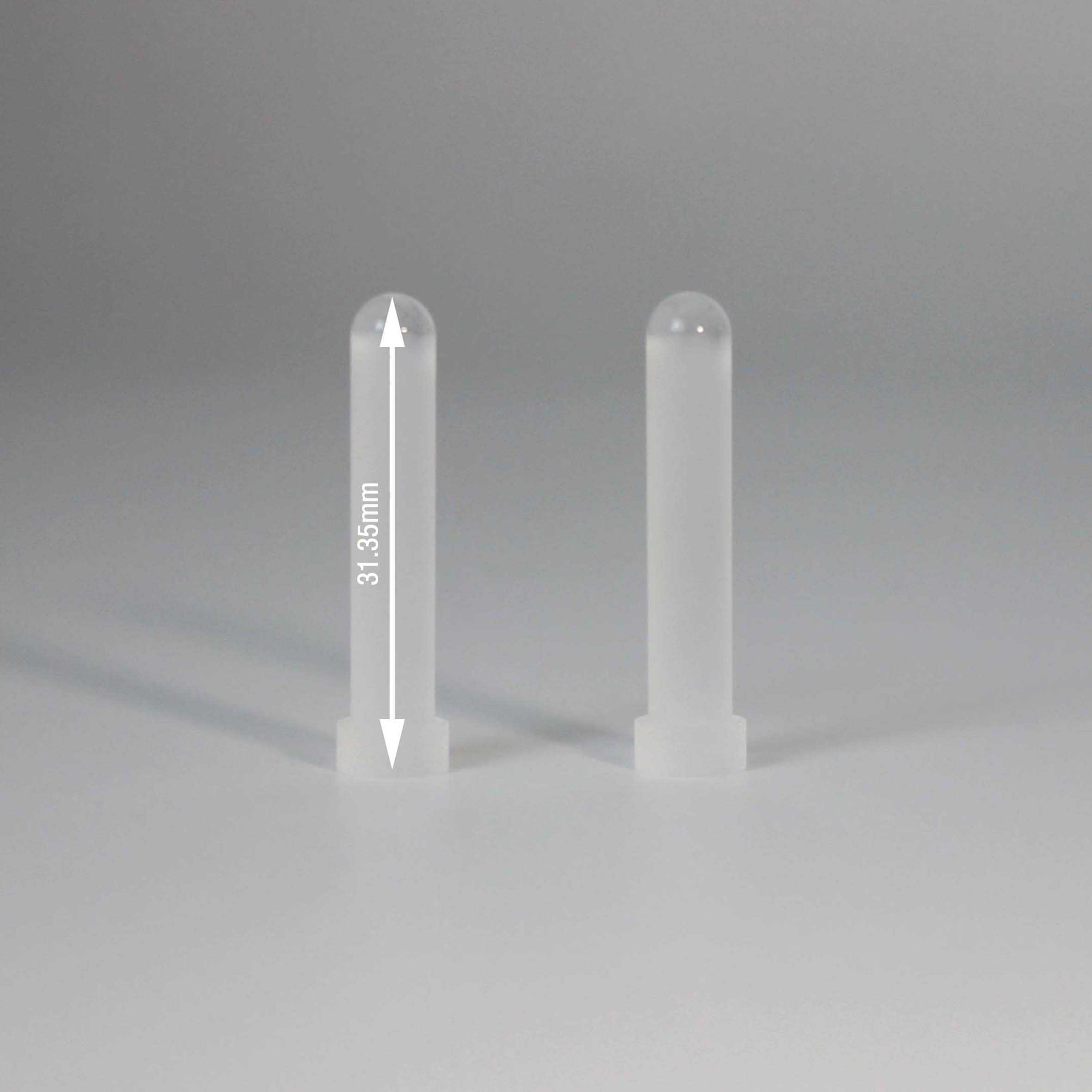 High Transmittance Quartz Glass Rod Lens with Flange for Sale