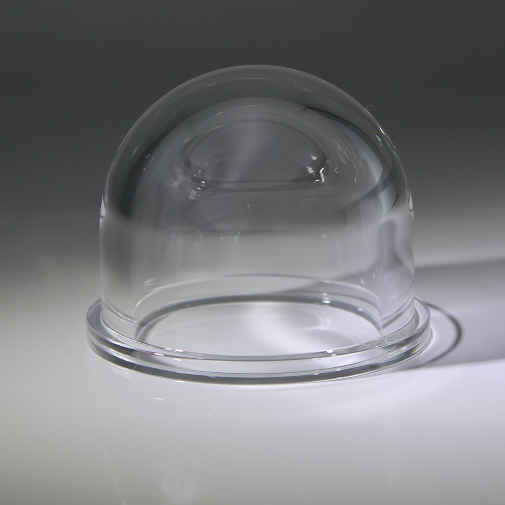 Hyper hemispherical dome lens with flange - Optical Lens Supplier | VY ...
