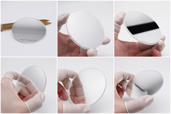 Optical glass window with silver coating for laser and imaging applications