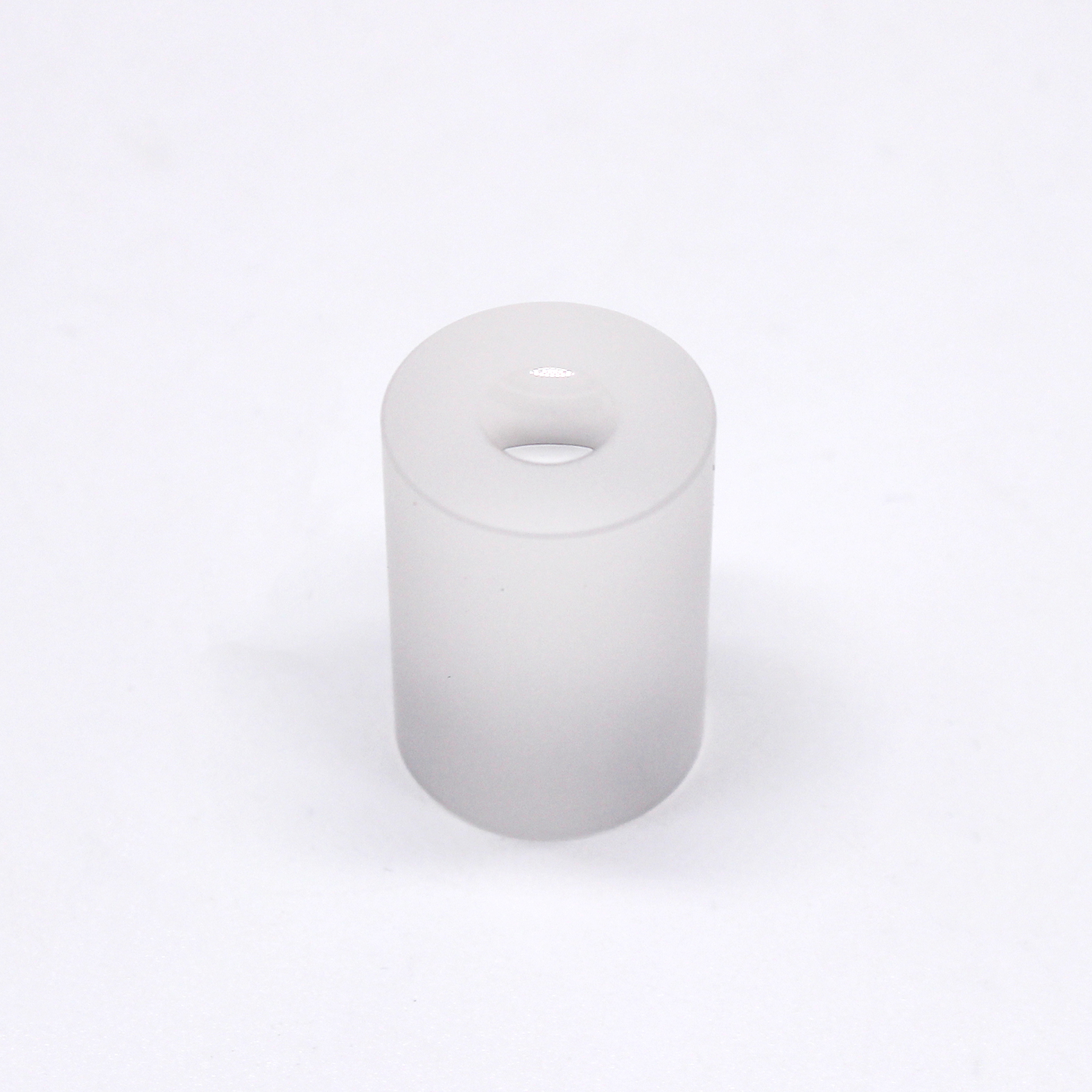 Custom fused quartz round block optical component, high purity precision machined