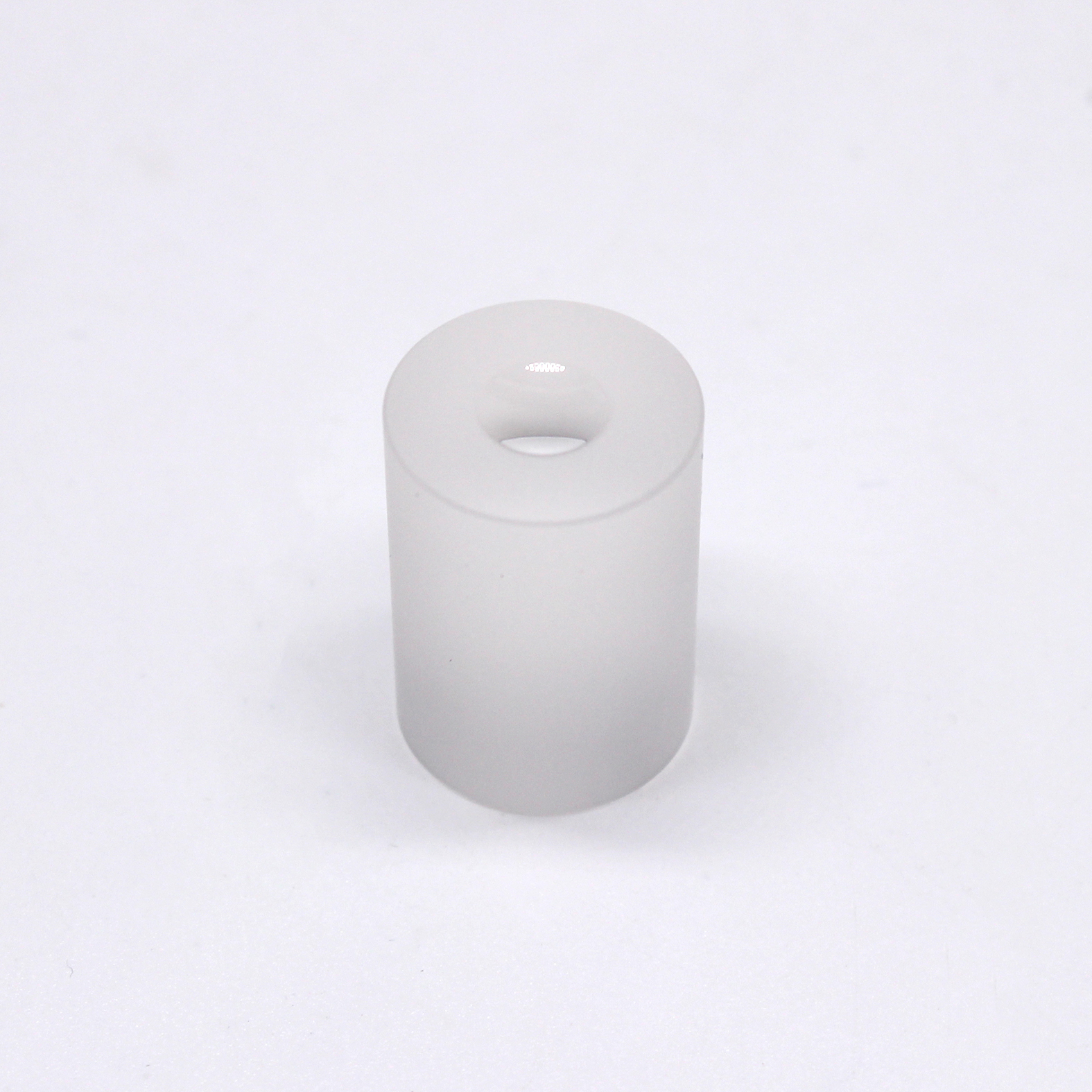 Custom fused quartz round block optical component, high purity precision machined