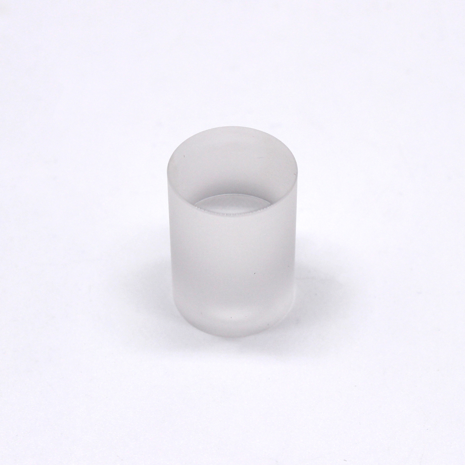 Custom fused quartz round block optical component, high purity precision machined