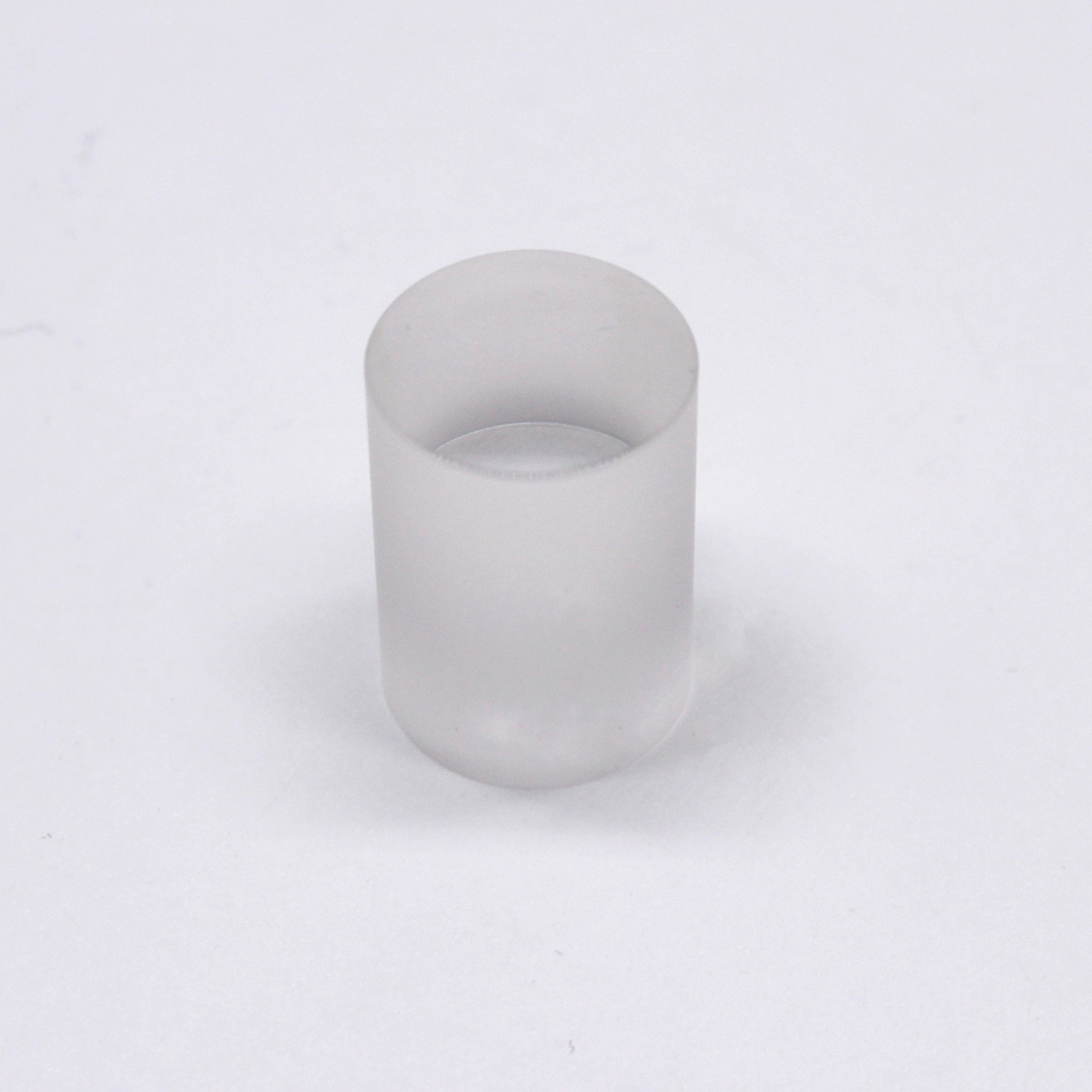 Custom fused quartz round block optical component, high purity precision machined