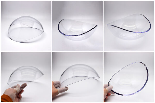 special shaped explosion proof dome optical component for industrial and hazardous environments