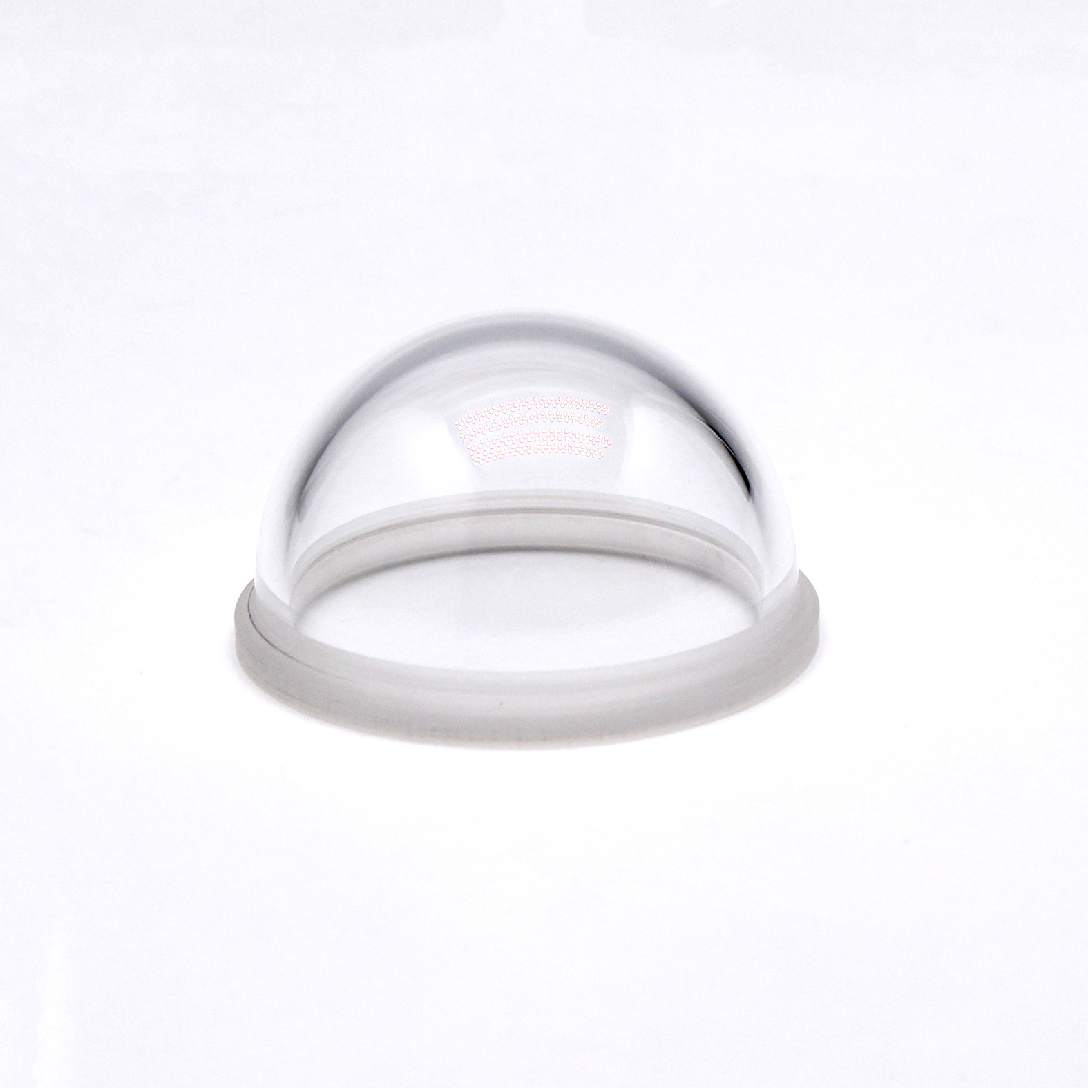 custom optical dome with flange high precision polished optical glass dome for harsh environment protection