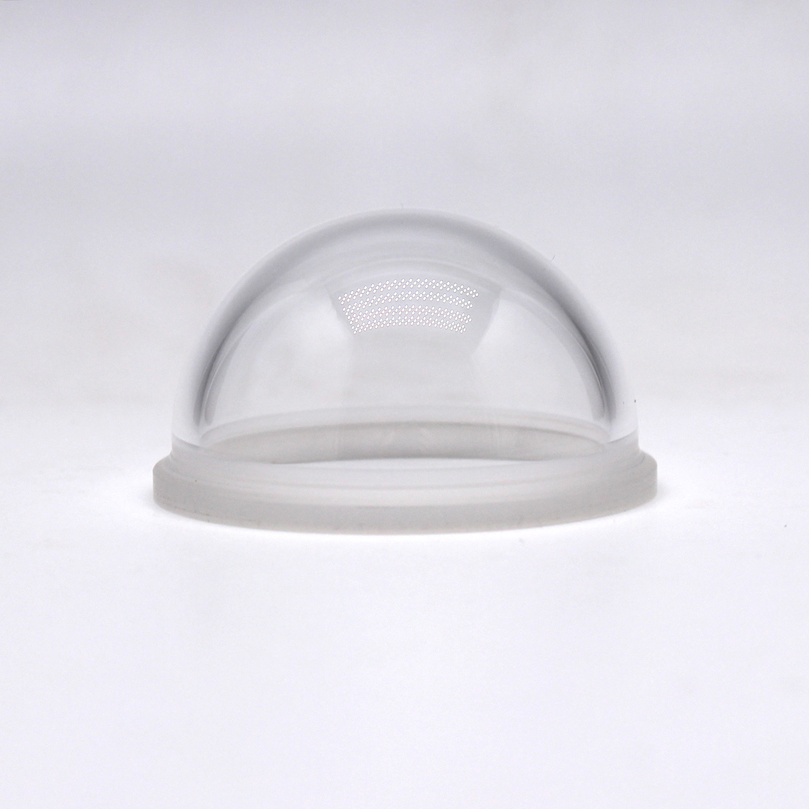 custom optical dome with flange high precision polished optical glass dome for harsh environment protection