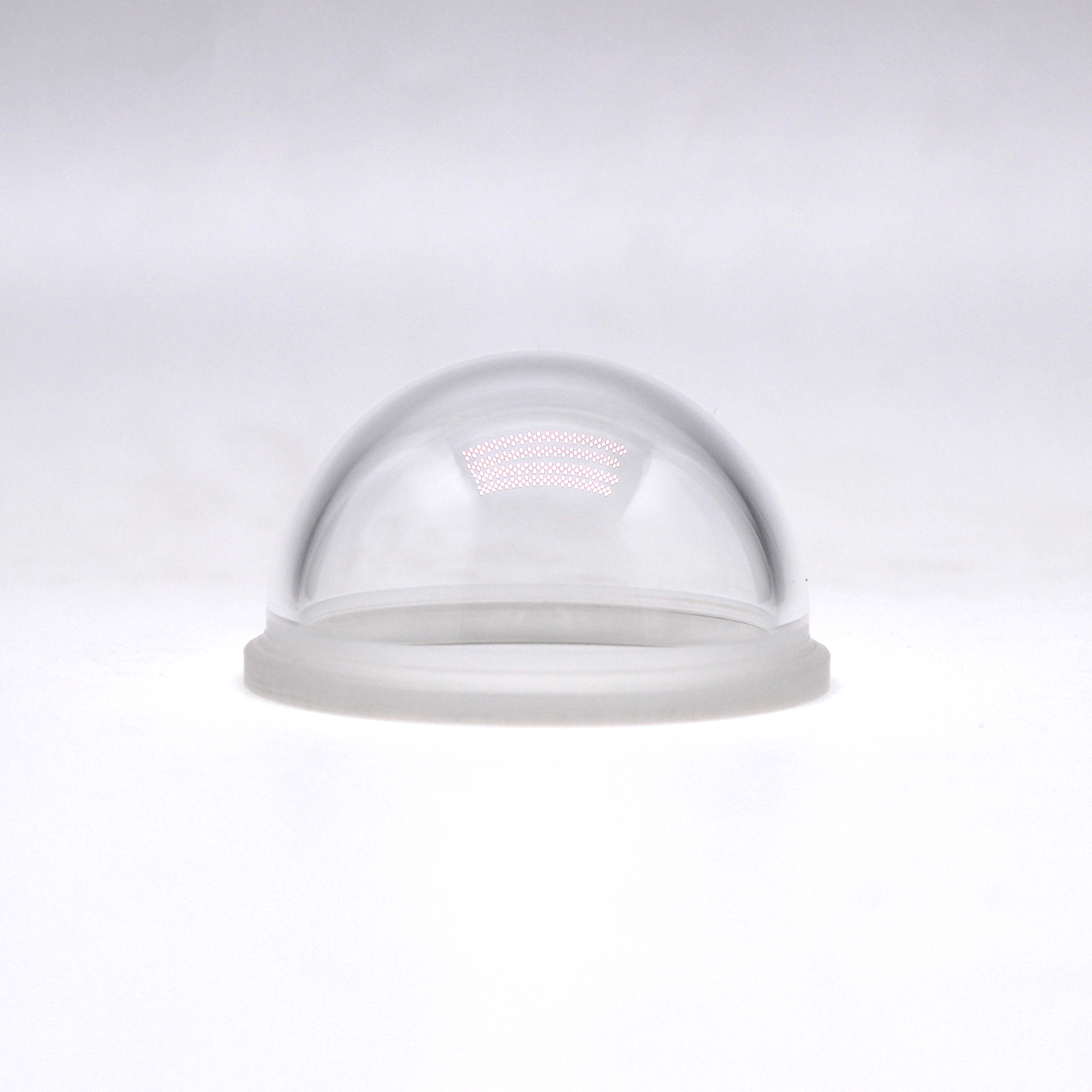 custom optical dome with flange high precision polished optical glass dome for harsh environment protection