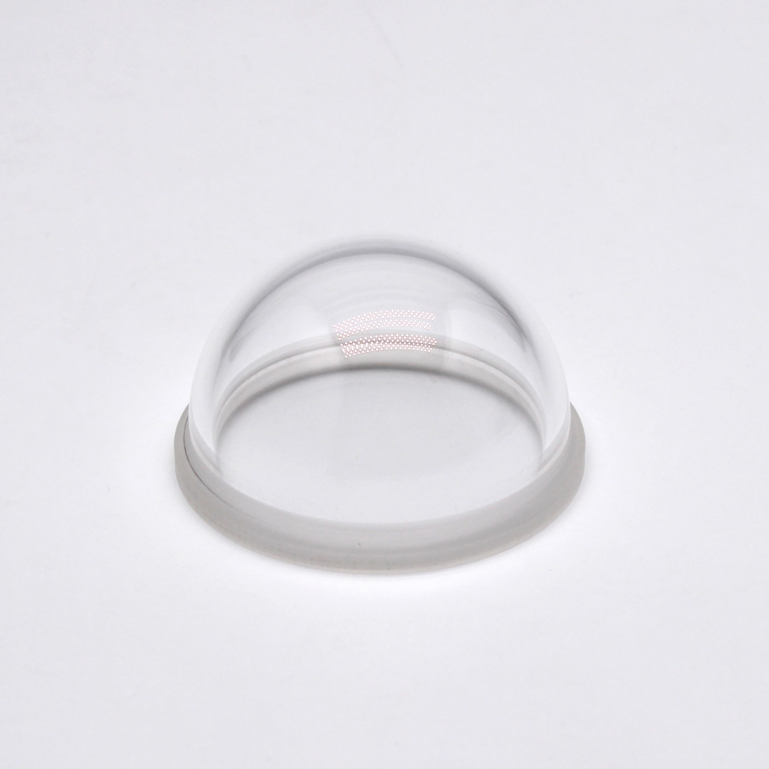 custom optical dome with flange high precision polished optical glass dome for harsh environment protection