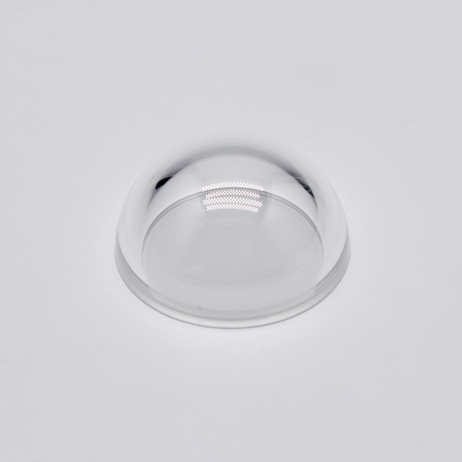 Optical sapphire dome lens with high hardness and infrared transmission for sensor protection