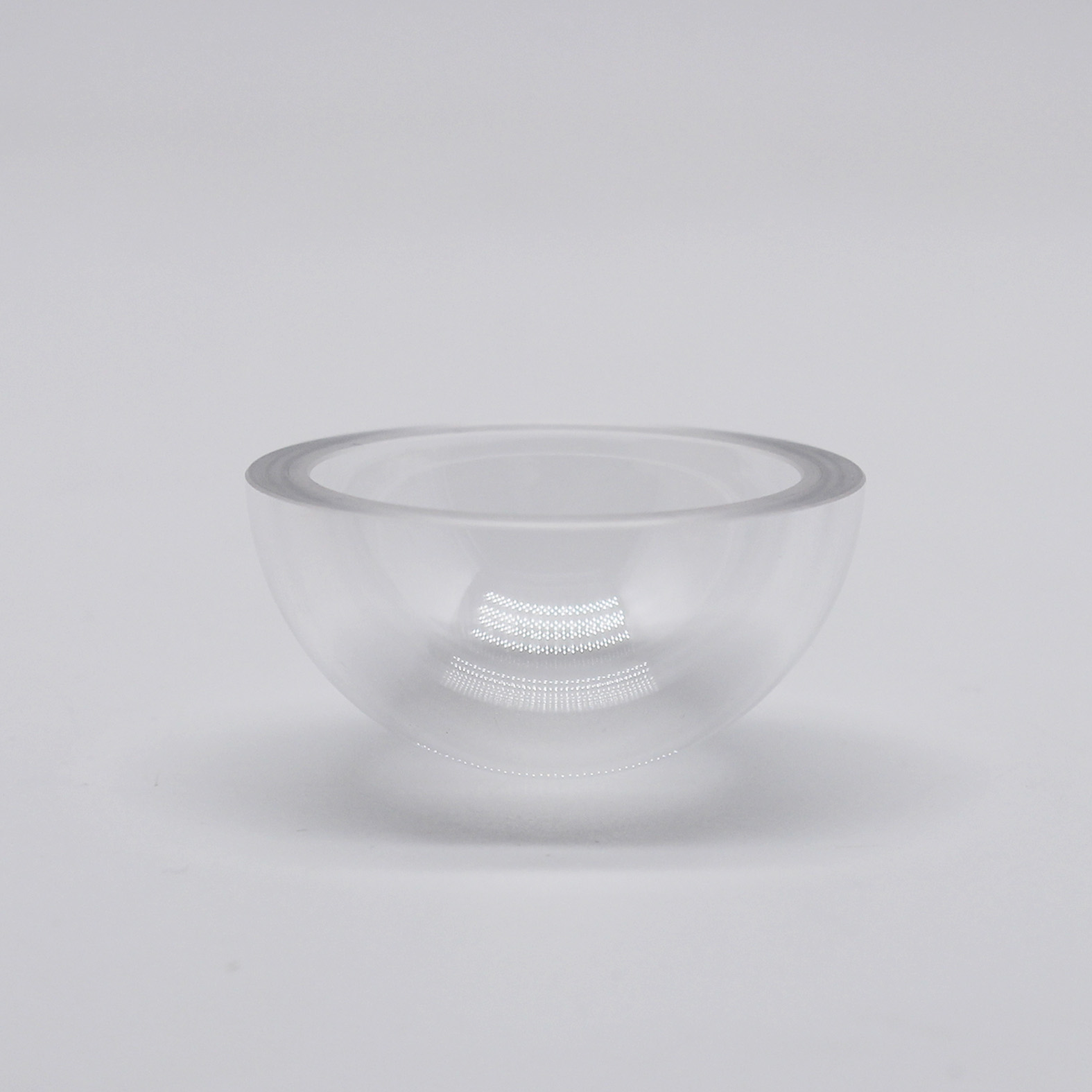 Optical sapphire dome lens with high hardness and infrared transmission for sensor protection