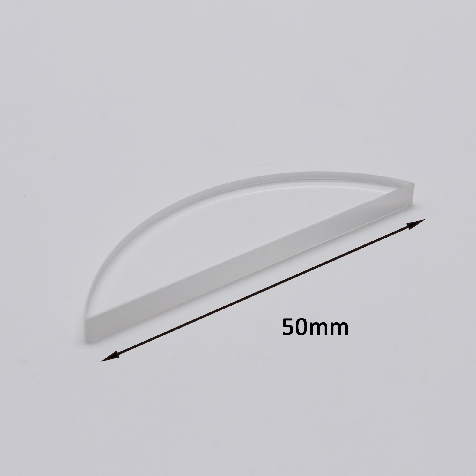 CaF2 arched optical window made of calcium fluoride for UV and infrared applications
