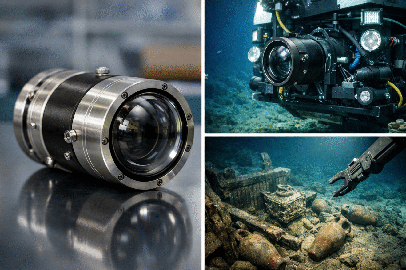 Learn how to design optical lenses for underwater imaging systems, including practical considerations for pressure, alignment, materials, and real-world performance.