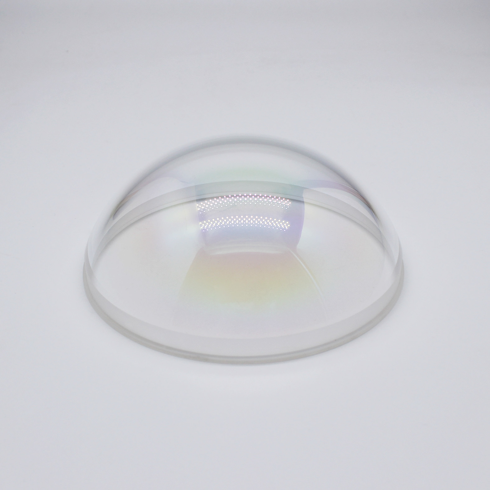 Precision coated dome lens for surveillance and industrial optical applications