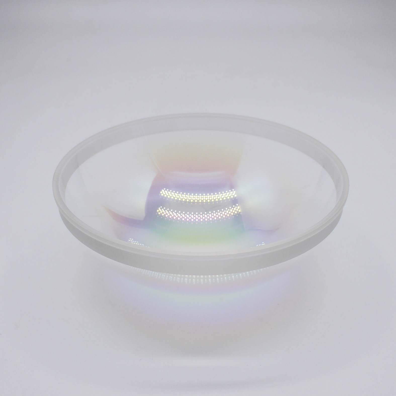 Precision coated dome lens for surveillance and industrial optical applications
