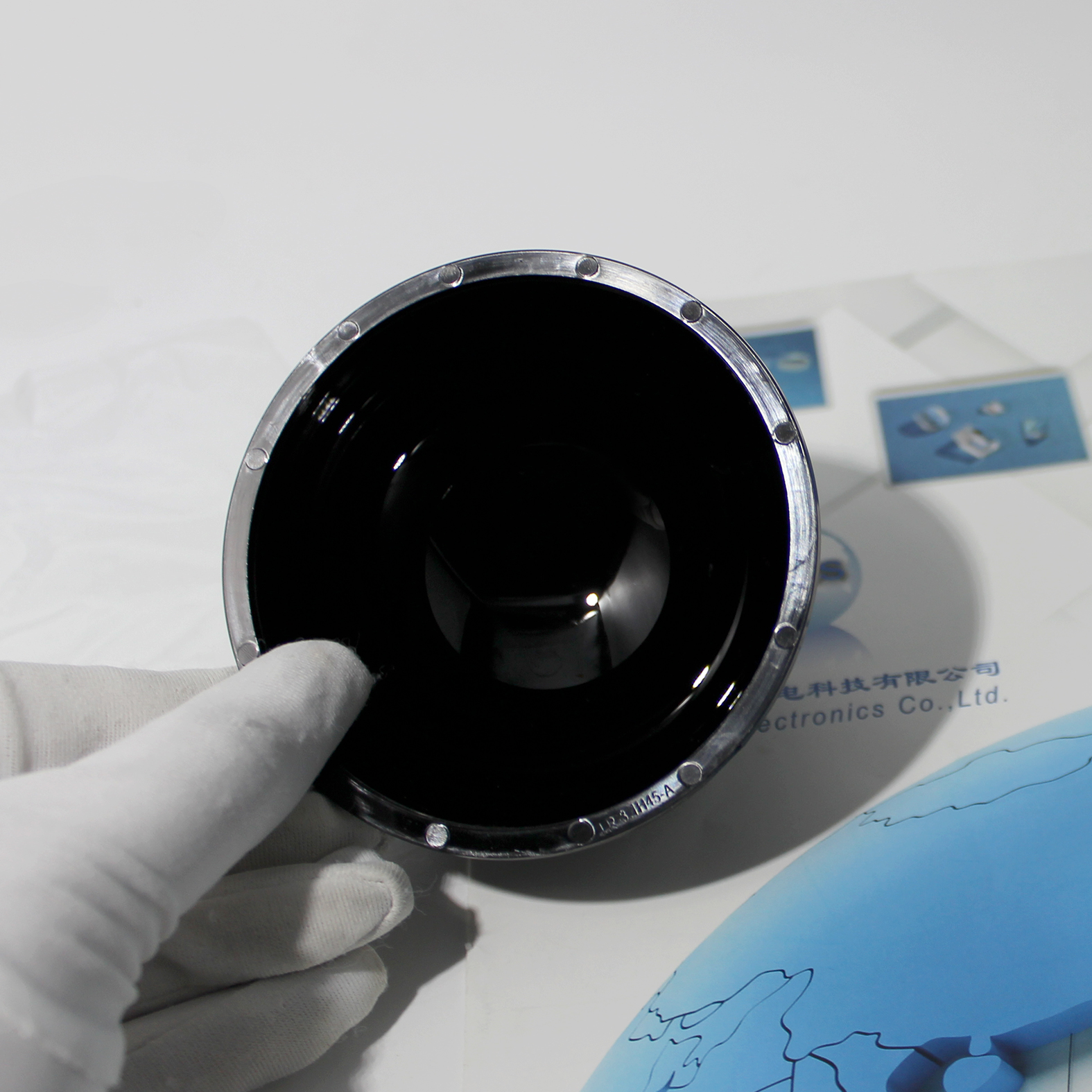 Transparent hardened PC optical dome for industrial camera protection