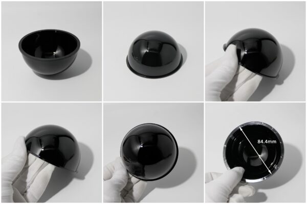 Transparent hardened PC optical dome for industrial camera protection