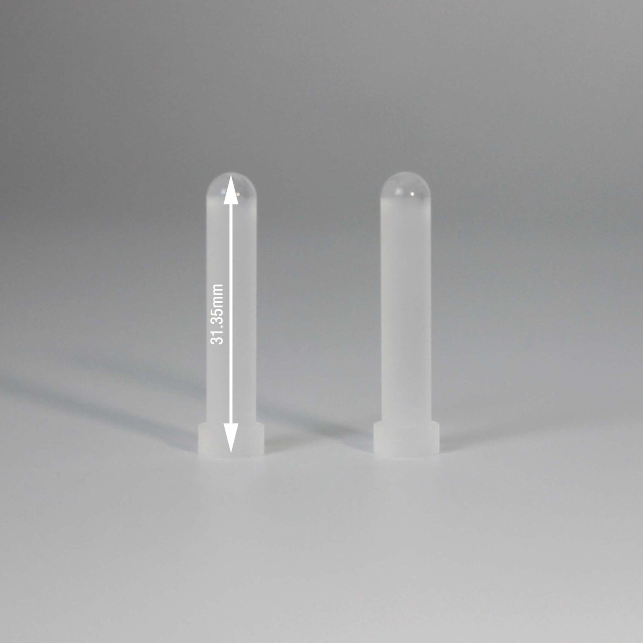 Quartz glass rod with flange for optical and laser applications