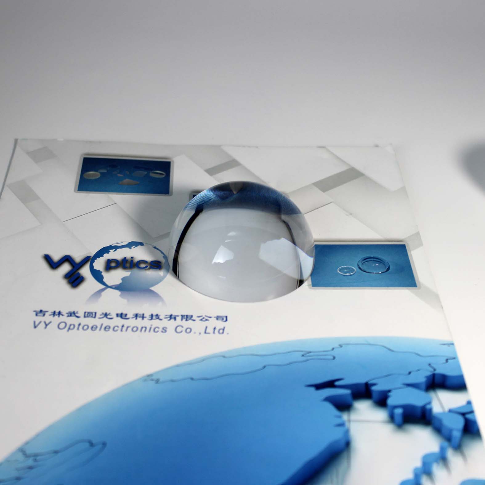 Precision half ball lens for optical imaging and photonic systems