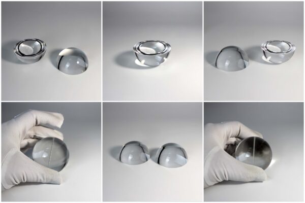 Precision half ball lens for optical imaging and photonic systems