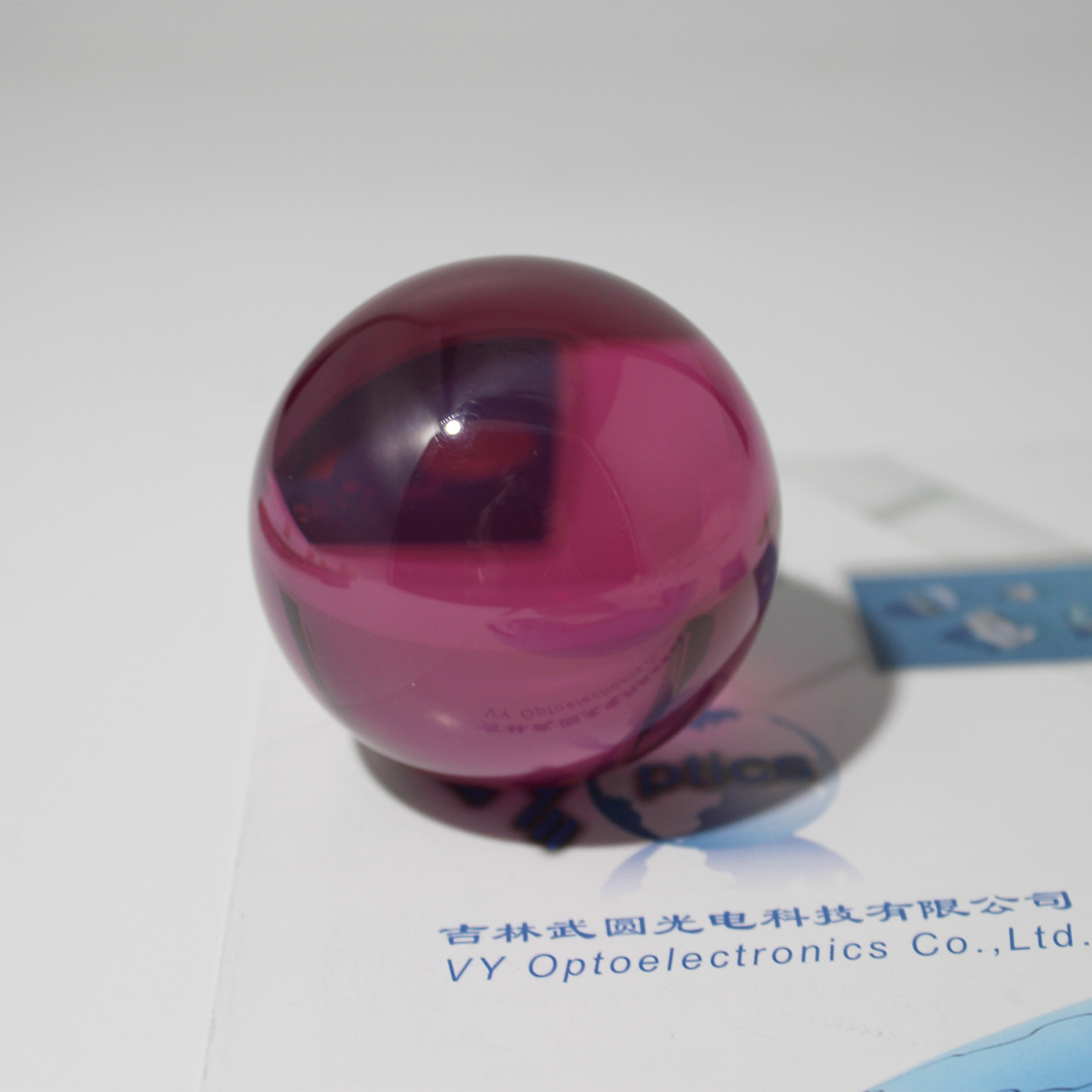 65mm ruby glass ball lens for laser and optical applications