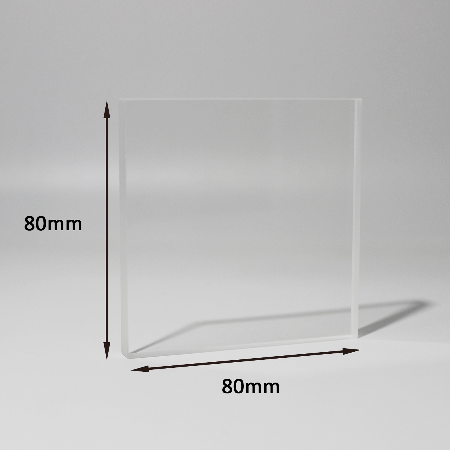 Square optical glass window for imaging and optical protection applications