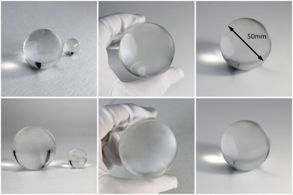Glass ball lens for optical coupling applications