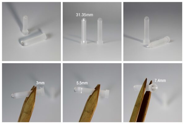 Quartz glass rod with flange for optical applications