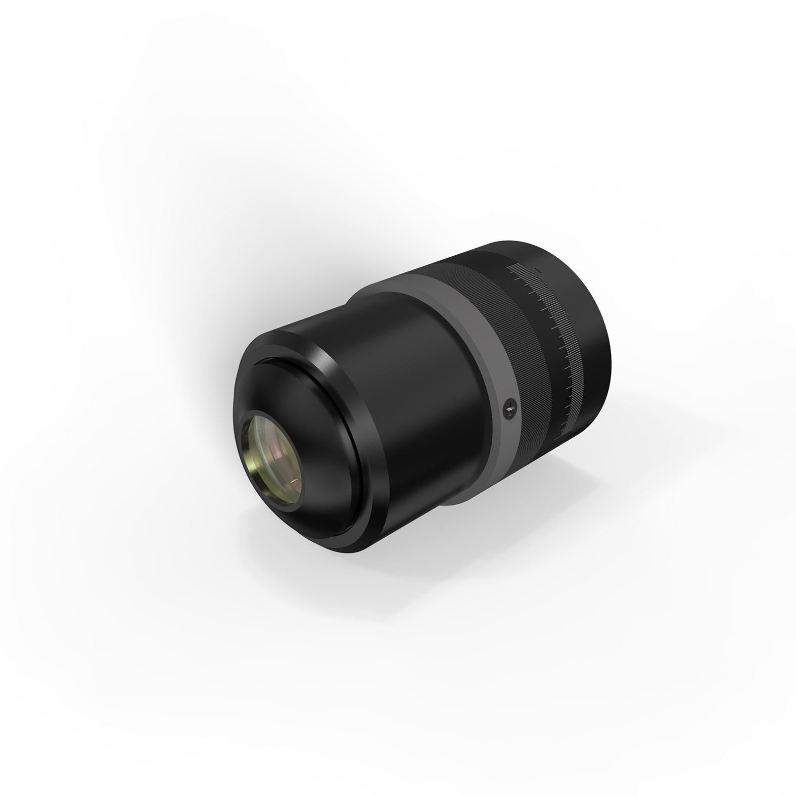 Precision collimating objective lens assembly