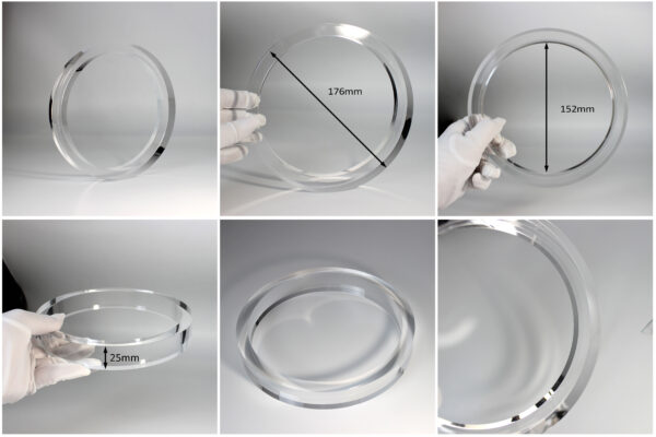 Quartz glass tube for precision optical applications