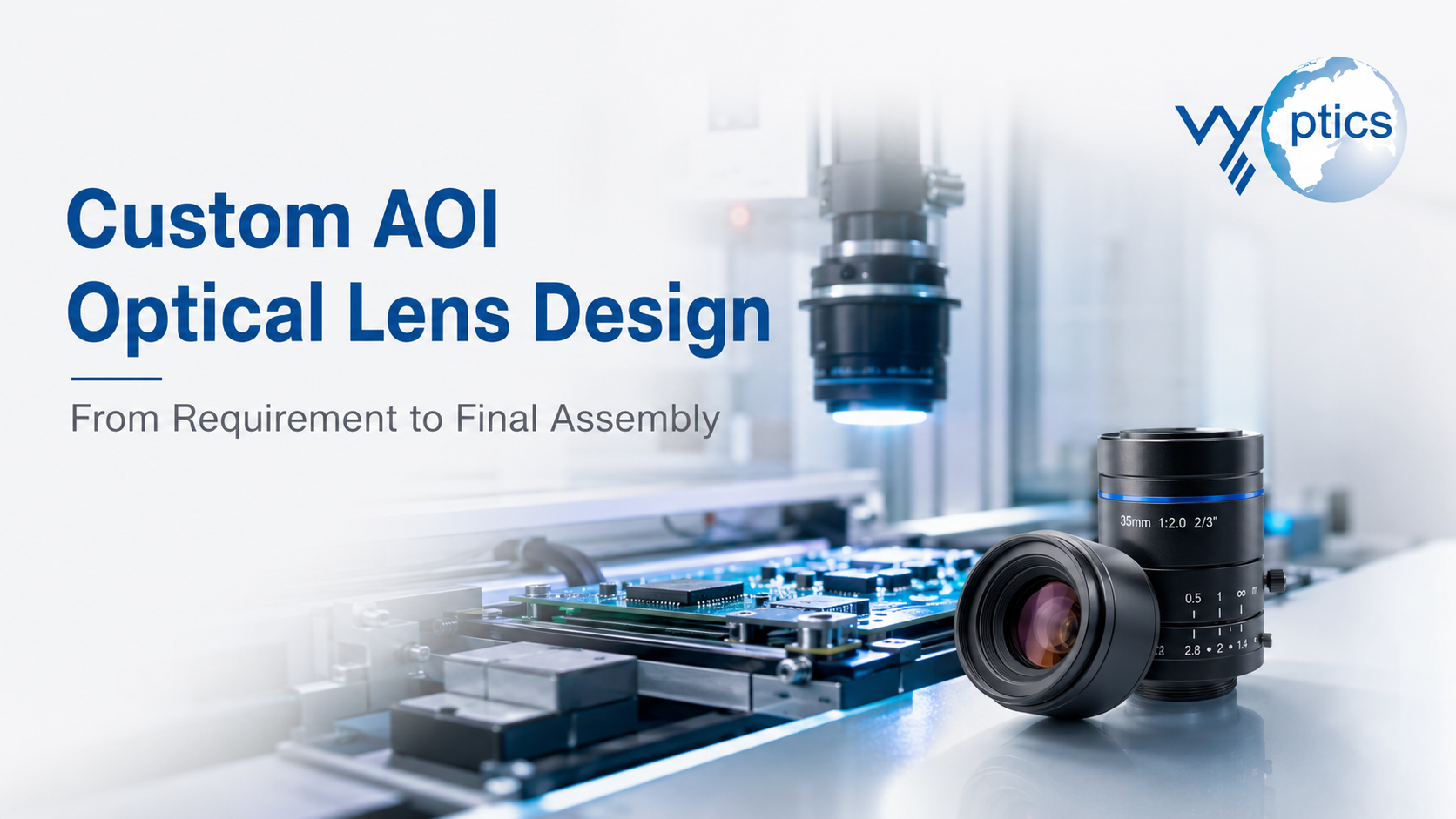 custom AOI optical lens design from requirement to final assembly by VY Optics