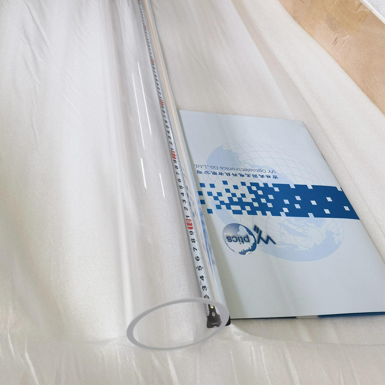 Precision quartz glass tube