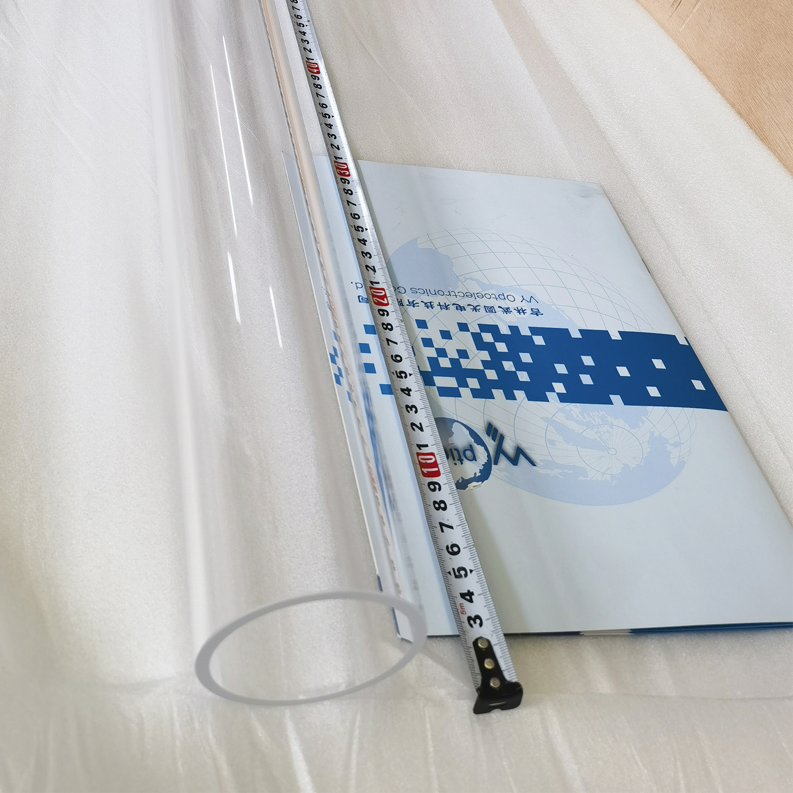 Precision quartz glass tube