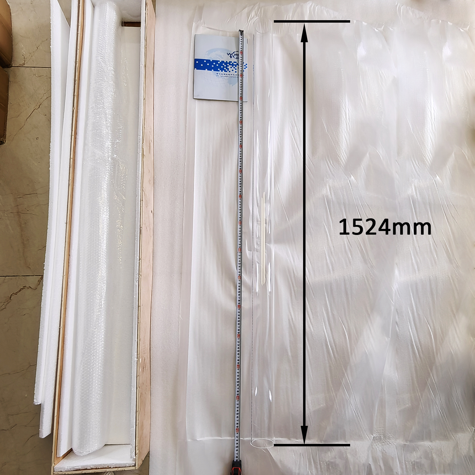 Precision quartz glass tube