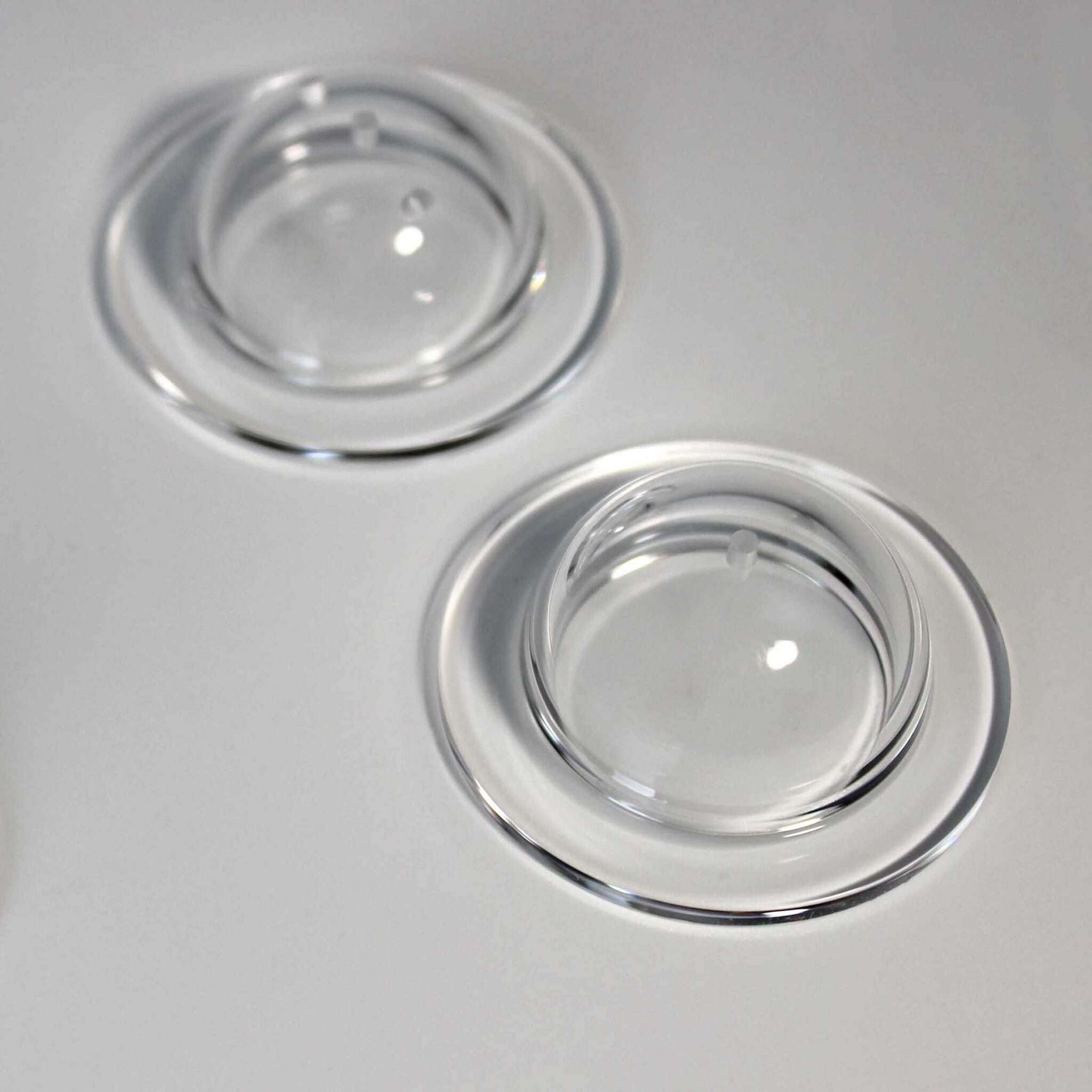 Optical Dome Lens with Precision Machined Holes